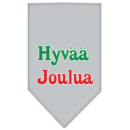 Christmas Pet and Dog Bandana Screen Printed, "Hyvää Joulua" - Image 4