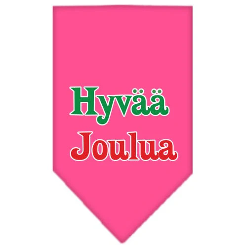 Christmas Pet and Dog Bandana Screen Printed, "Hyvää Joulua" - Image 8