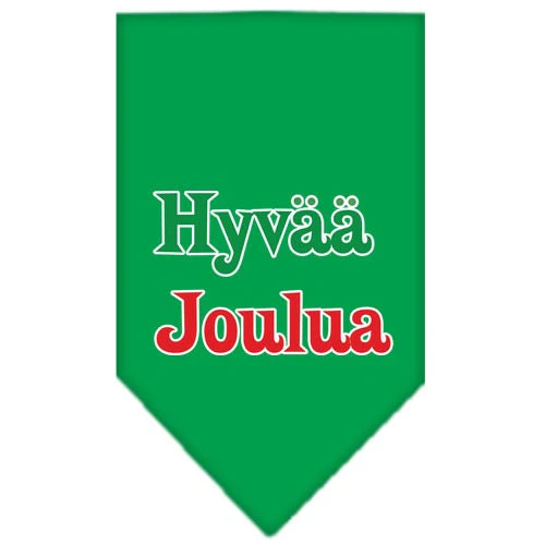 Christmas Pet and Dog Bandana Screen Printed, "Hyvää Joulua" - Image 9