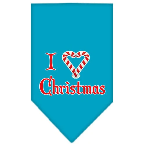 Christmas Pet and Dog Bandana Screen Printed, "I Heart Christmas" - Image 10
