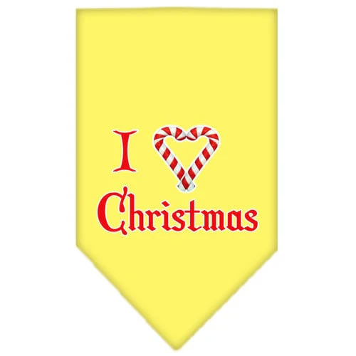 Christmas Pet and Dog Bandana Screen Printed, "I Heart Christmas" - Image 6