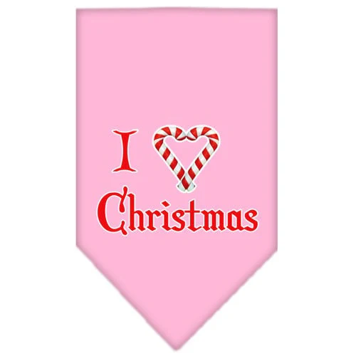 Christmas Pet and Dog Bandana Screen Printed, "I Heart Christmas" - Image 8