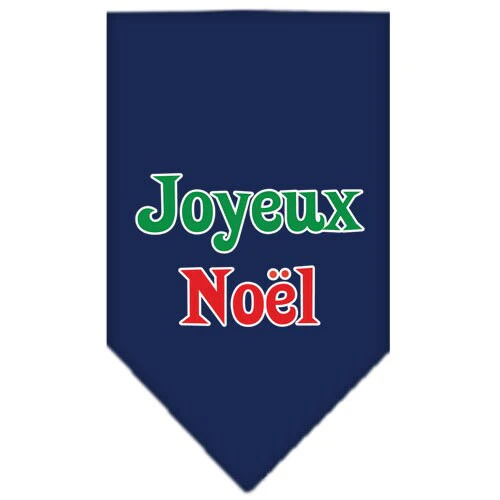 Christmas Pet and Dog Bandana Screen Printed, "Joyeux Noel" - Image 10