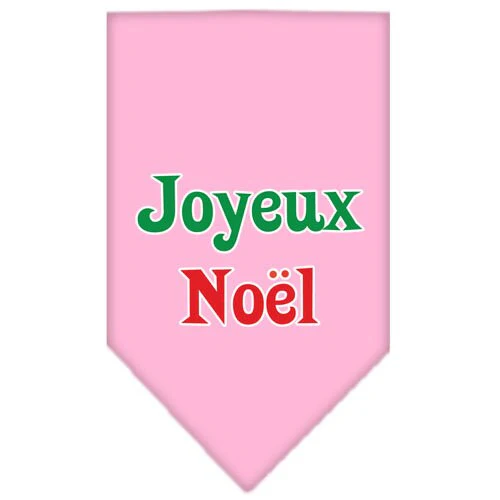 Christmas Pet and Dog Bandana Screen Printed, "Joyeux Noel" - Image 6