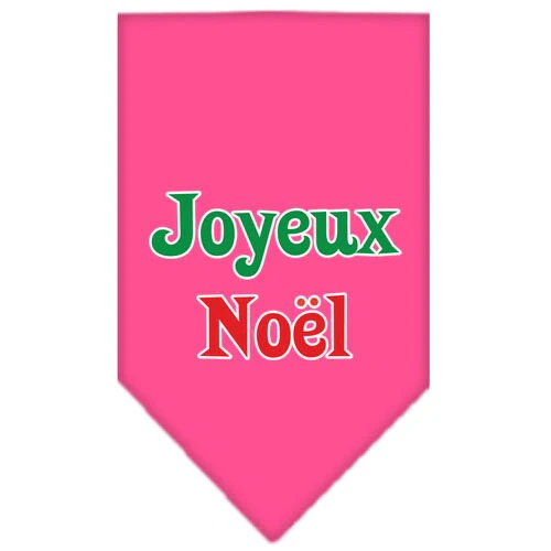Christmas Pet and Dog Bandana Screen Printed, "Joyeux Noel" - Image 8