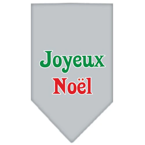 Christmas Pet and Dog Bandana Screen Printed, "Joyeux Noel" - Image 9