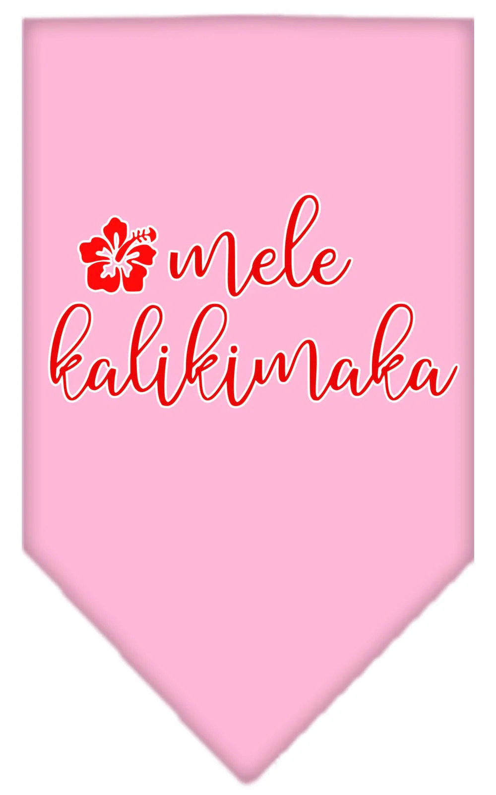 Christmas Pet and Dog Bandana Screen Printed, "Mele Kalikimaka" - Image 6