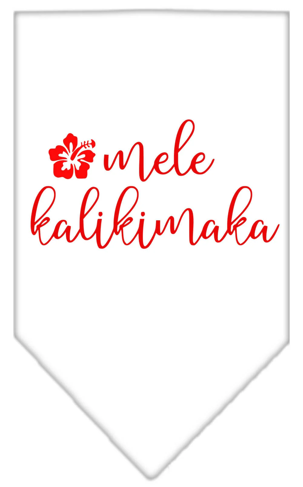 Christmas Pet and Dog Bandana Screen Printed, "Mele Kalikimaka" - Image 8