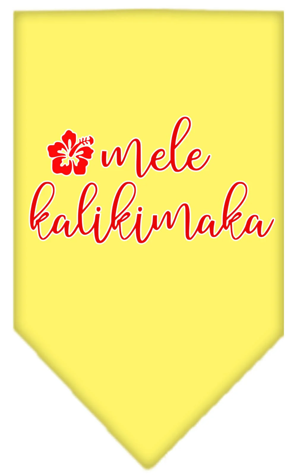 Christmas Pet and Dog Bandana Screen Printed, "Mele Kalikimaka" - Image 9