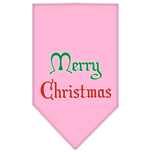 Christmas Pet and Dog Bandana Screen Printed, "Merry Christmas" - Image 10