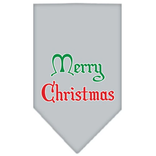 Christmas Pet and Dog Bandana Screen Printed, "Merry Christmas" - Image 3