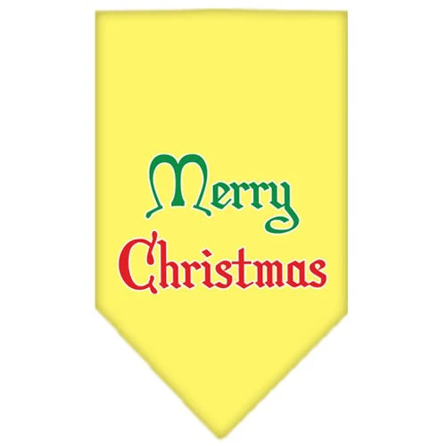 Christmas Pet and Dog Bandana Screen Printed, "Merry Christmas" - Image 8
