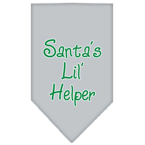 Christmas Pet and Dog Bandana Screen Printed, "Santa's Lil Helper" - Image 7