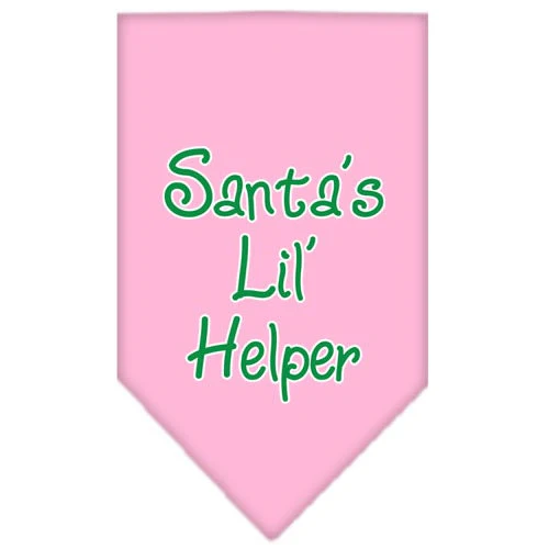 Christmas Pet and Dog Bandana Screen Printed, "Santa's Lil Helper" - Image 9