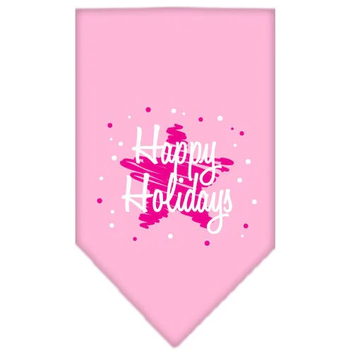Christmas Pet and Dog Bandana Screen Printed, "Scribble Happy Holidays" - Image 6