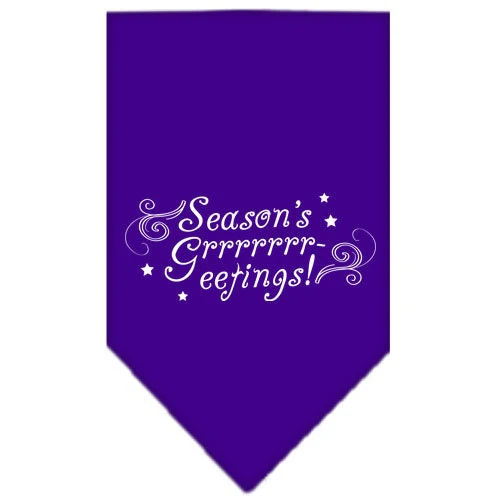 Christmas Pet and Dog Bandana Screen Printed, "Season's Greetings" - Image 10