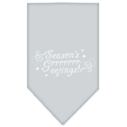 Christmas Pet and Dog Bandana Screen Printed, "Season's Greetings" - Image 5