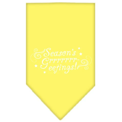Christmas Pet and Dog Bandana Screen Printed, "Season's Greetings" - Image 7