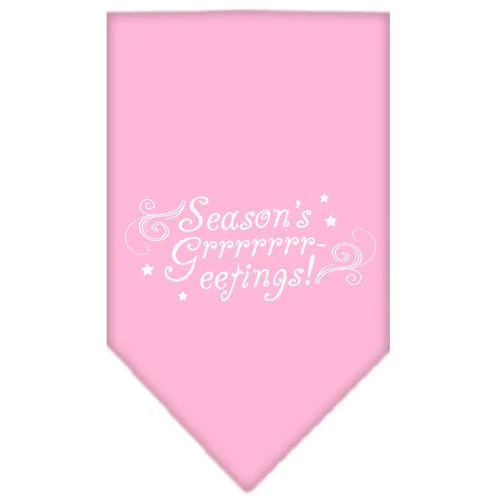Christmas Pet and Dog Bandana Screen Printed, "Season's Greetings" - Image 8