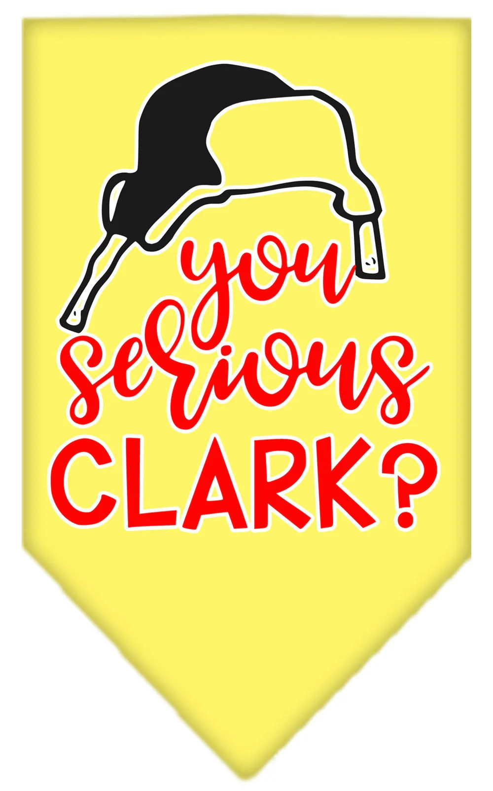 Christmas Pet and Dog Bandana Screen Printed, "You Serious Clark?" - Image 10