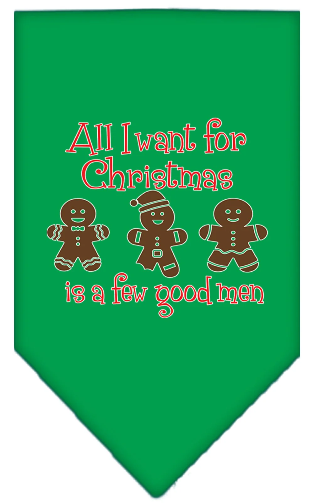 Christmas Pet Bandana "All I Want For Christmas Is A Few Good Men" - Image 3
