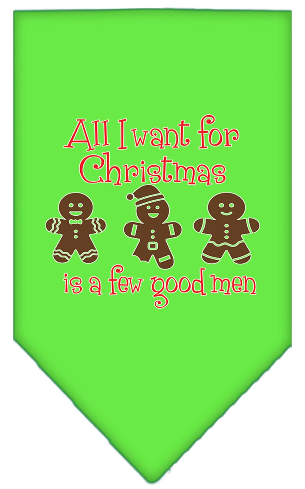 Christmas Pet Bandana "All I Want For Christmas Is A Few Good Men" - Image 4