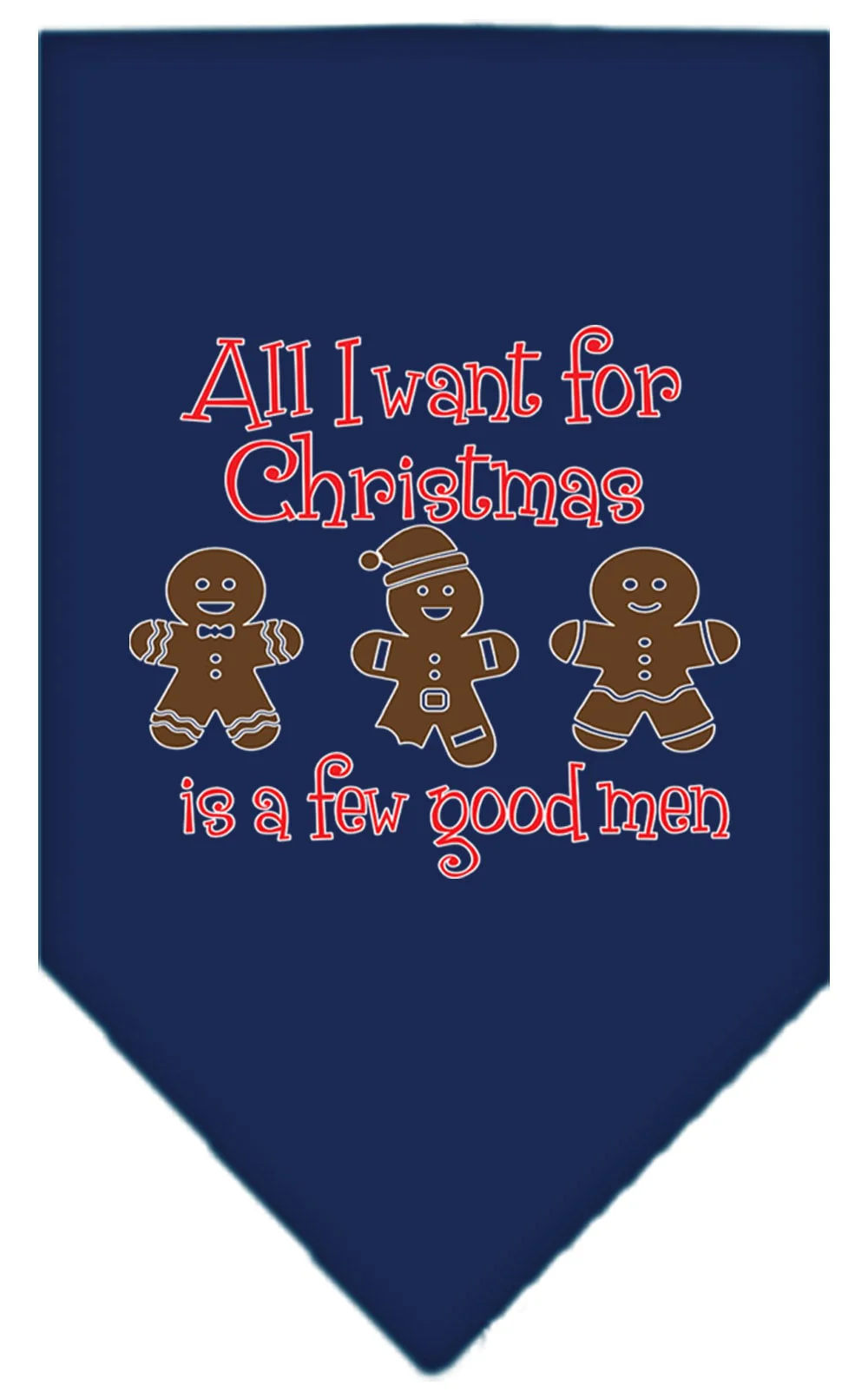 Christmas Pet Bandana "All I Want For Christmas Is A Few Good Men" - Image 9