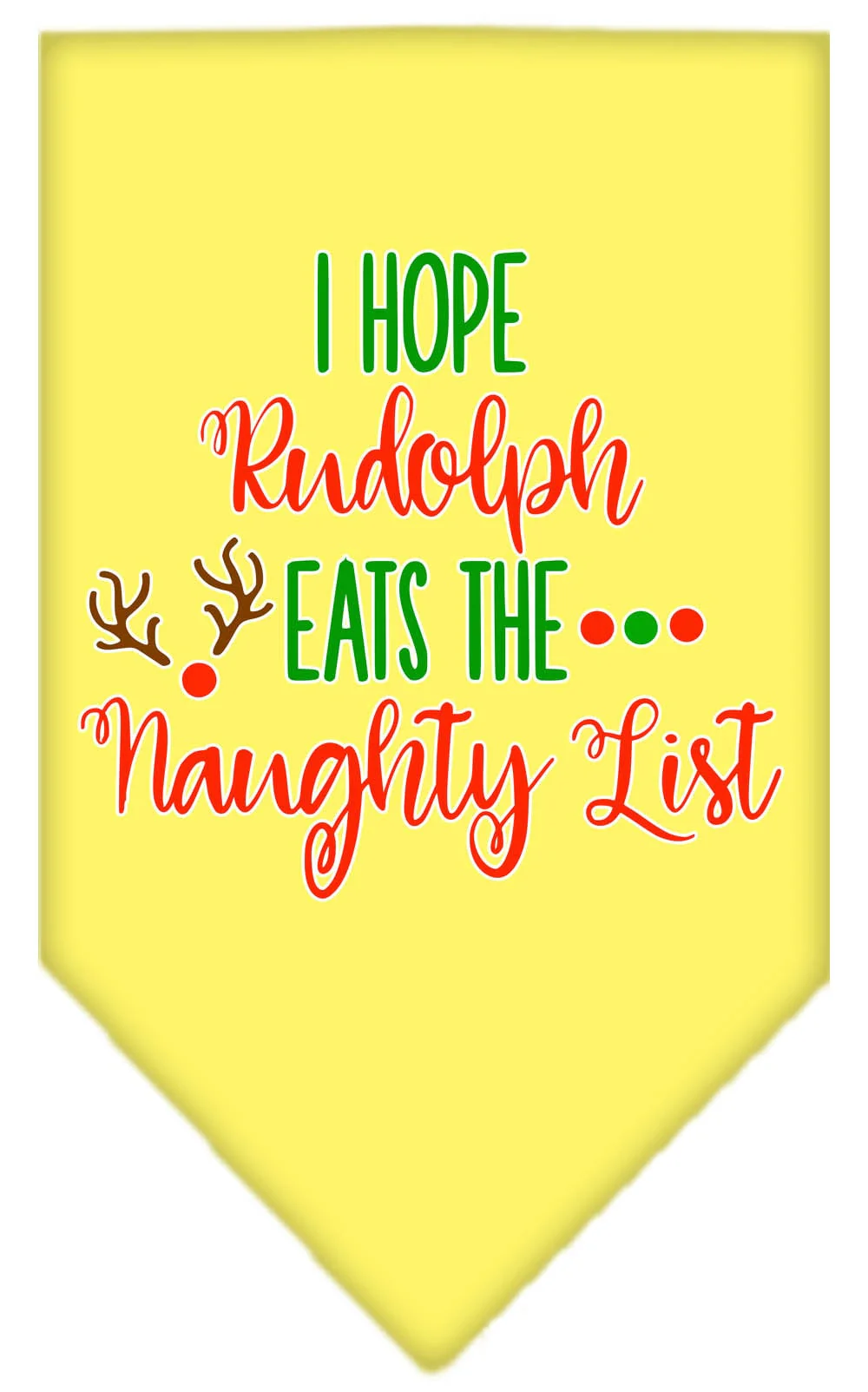Christmas Pet Bandana "Hope Rudolph Eats The Naughty List" - Image 10