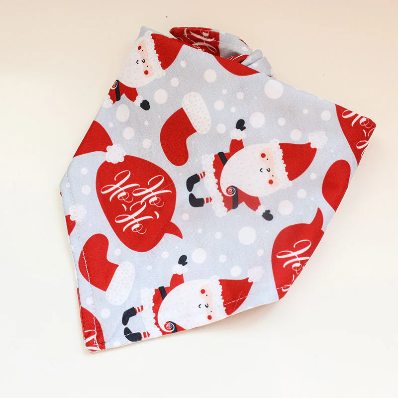 Christmas Pet Bandana Tie-On Holiday Prints - Image 2