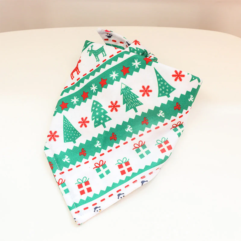 Christmas Pet Bandana Tie-On Holiday Prints - Image 5