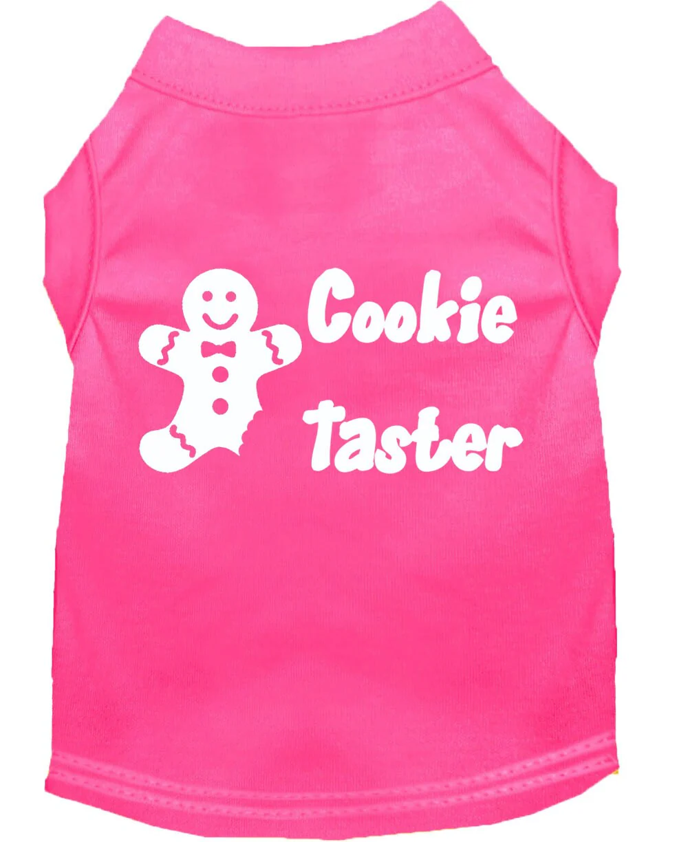 Christmas Pet Dog & Cat Shirt Screen Printed, "Cookie Taster" - Image 10