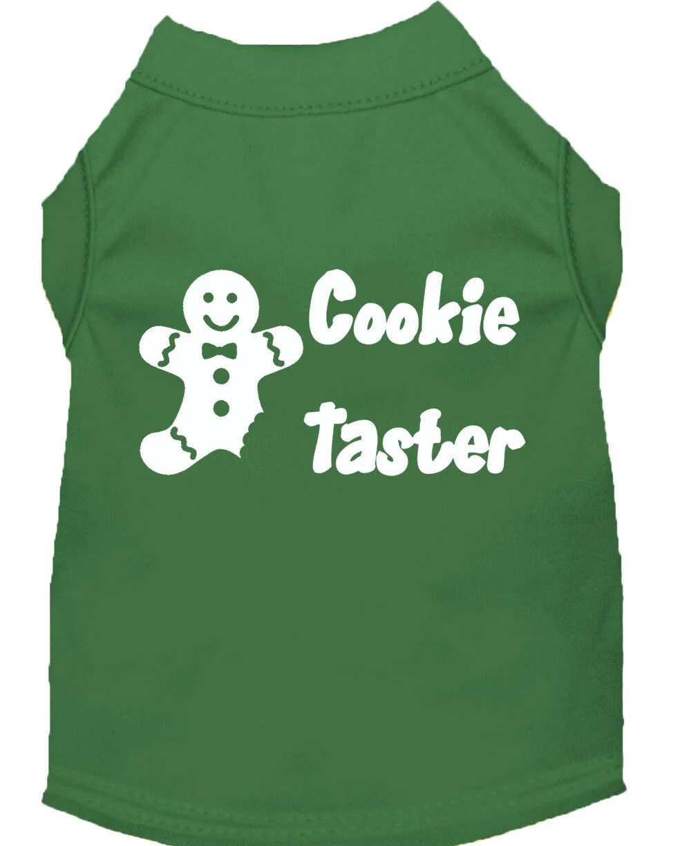 Christmas Pet Dog & Cat Shirt Screen Printed, "Cookie Taster" - Image 3