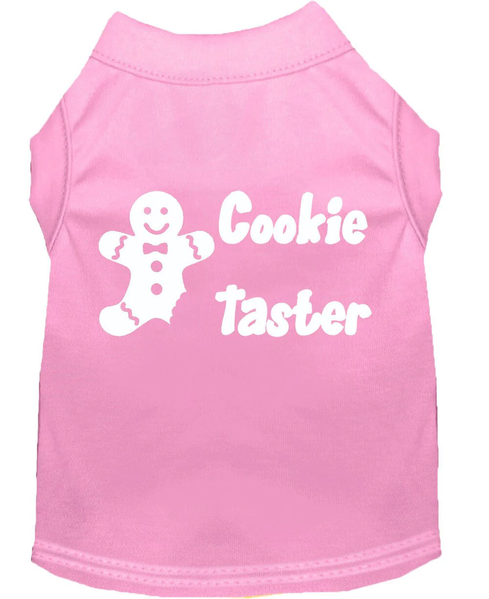 Christmas Pet Dog & Cat Shirt Screen Printed, "Cookie Taster" - Image 5