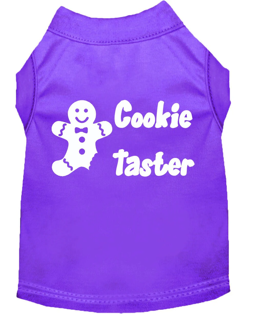 Christmas Pet Dog & Cat Shirt Screen Printed, "Cookie Taster" - Image 6