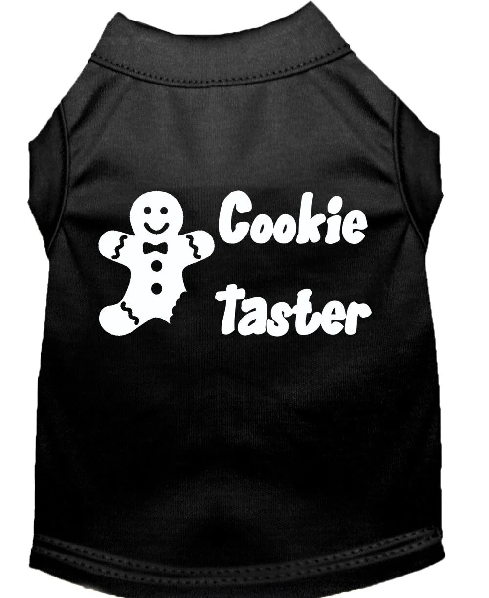 Christmas Pet Dog & Cat Shirt Screen Printed, "Cookie Taster" - Image 8
