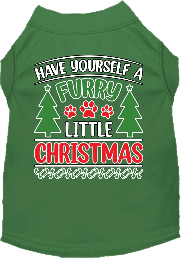 Christmas Pet Dog & Cat Shirt Screen Printed, "Have Yourself A Furry Little Christmas" - Image 5