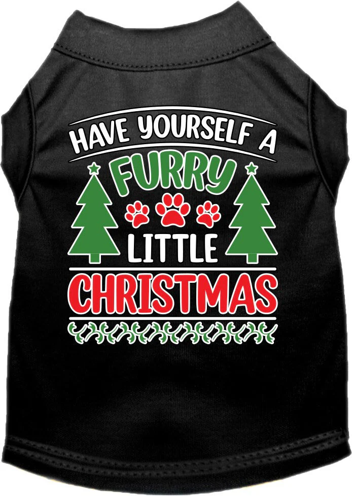 Christmas Pet Dog & Cat Shirt Screen Printed, "Have Yourself A Furry Little Christmas" - Image 6