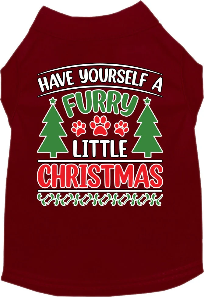 Christmas Pet Dog & Cat Shirt Screen Printed, "Have Yourself A Furry Little Christmas" - Image 8