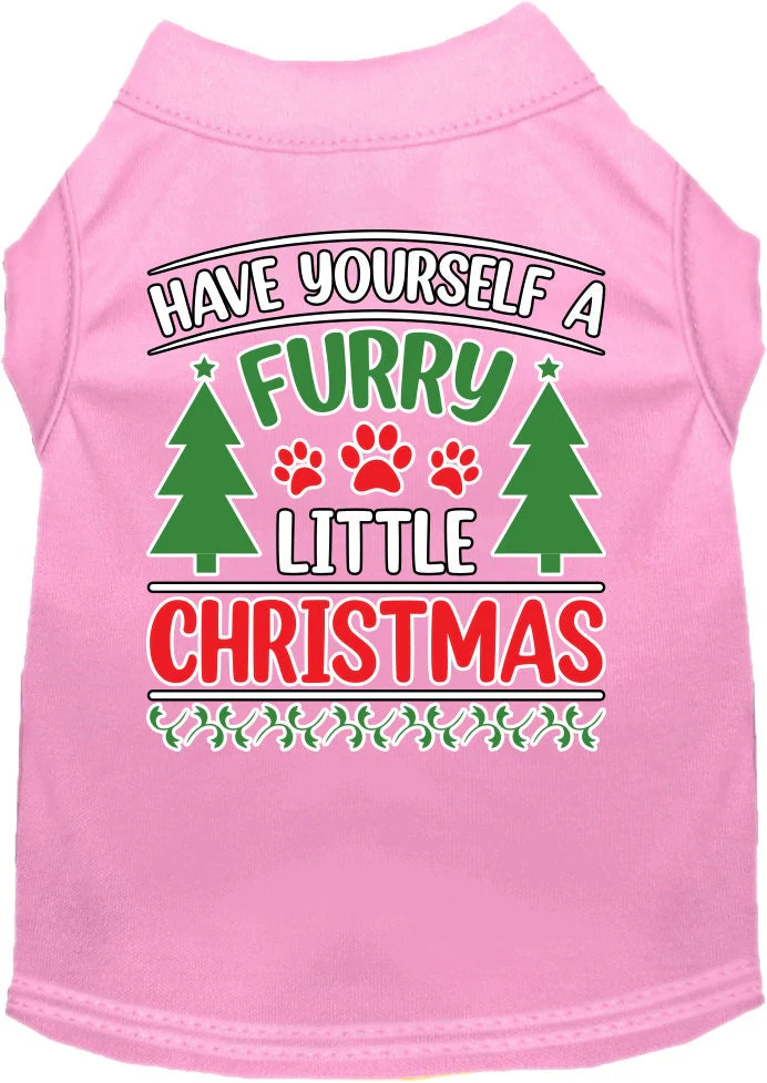 Christmas Pet Dog & Cat Shirt Screen Printed, "Have Yourself A Furry Little Christmas" - Image 9