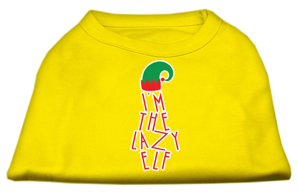 Christmas Pet Dog & Cat Shirt Screen Printed, "I'm The Lazy Elf" - Image 10
