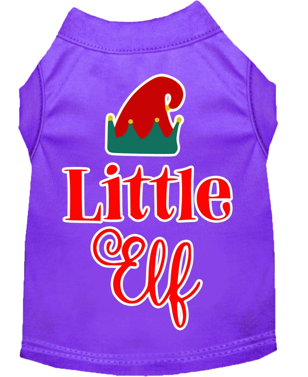 Christmas Pet Dog & Cat Shirt Screen Printed, "Little Elf" - Image 10