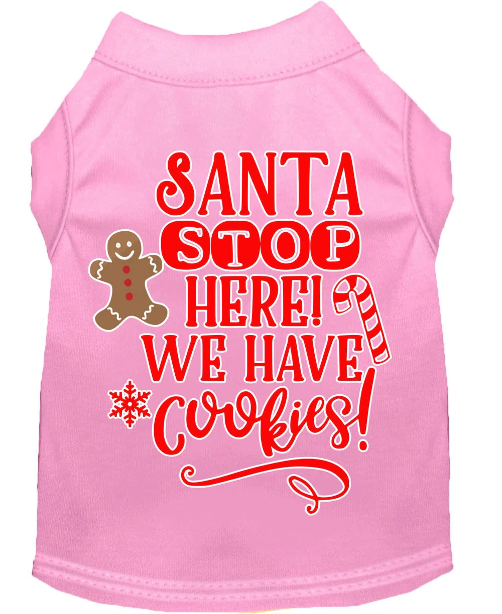 Christmas Pet Dog & Cat Shirt Screen Printed, "Santa, We Have Cookies" - Image 10