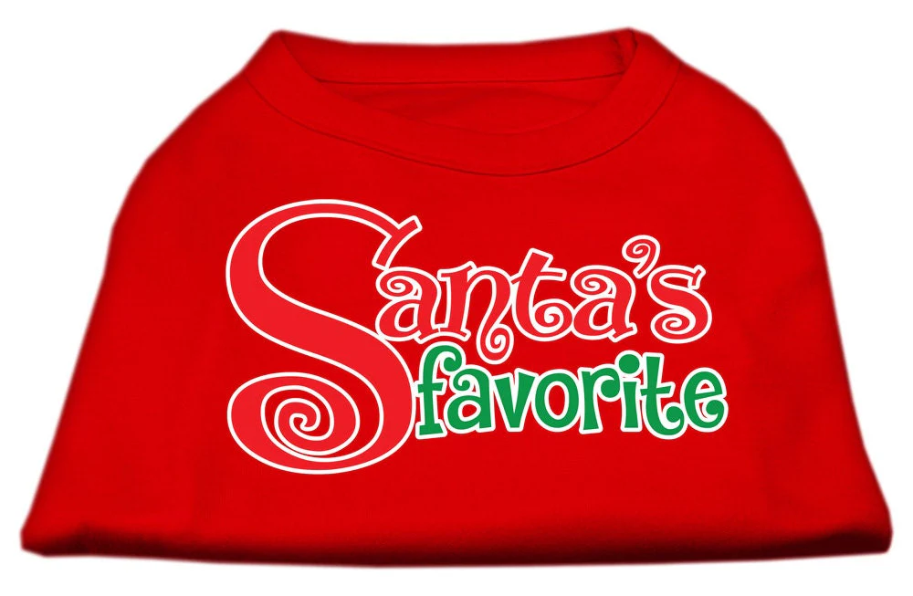 Christmas Pet Dog & Cat Shirt Screen Printed, "Santa's Favorite" - Image 3