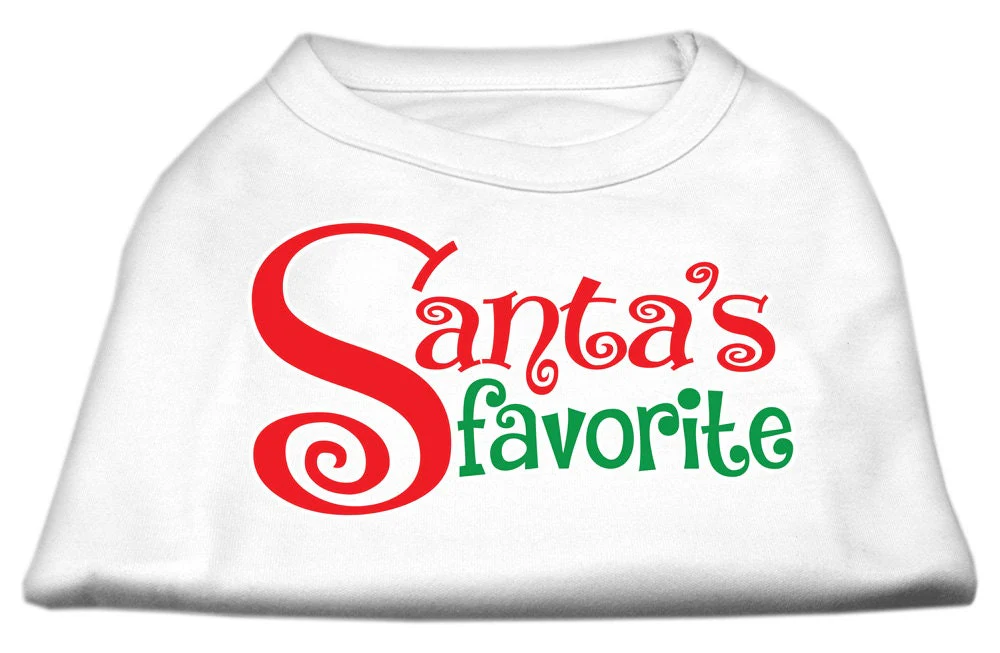 Christmas Pet Dog & Cat Shirt Screen Printed, "Santa's Favorite" - Image 4