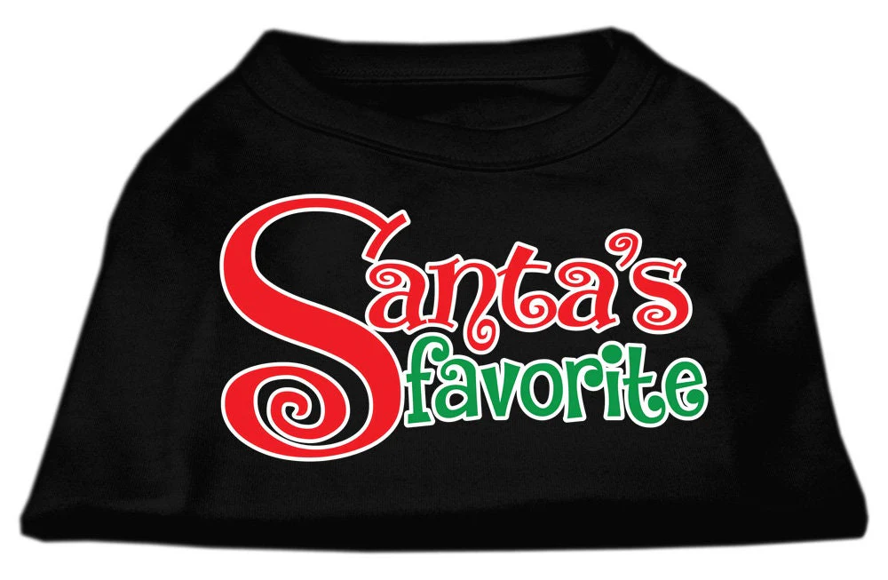Christmas Pet Dog & Cat Shirt Screen Printed, "Santa's Favorite" - Image 8