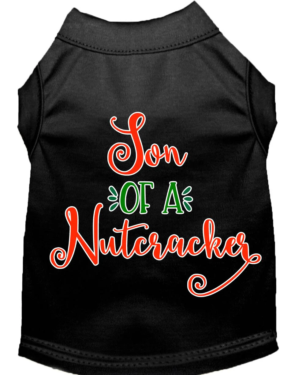Christmas Pet Dog & Cat Shirt Screen Printed, "Son Of A Nutcracker" - Image 3