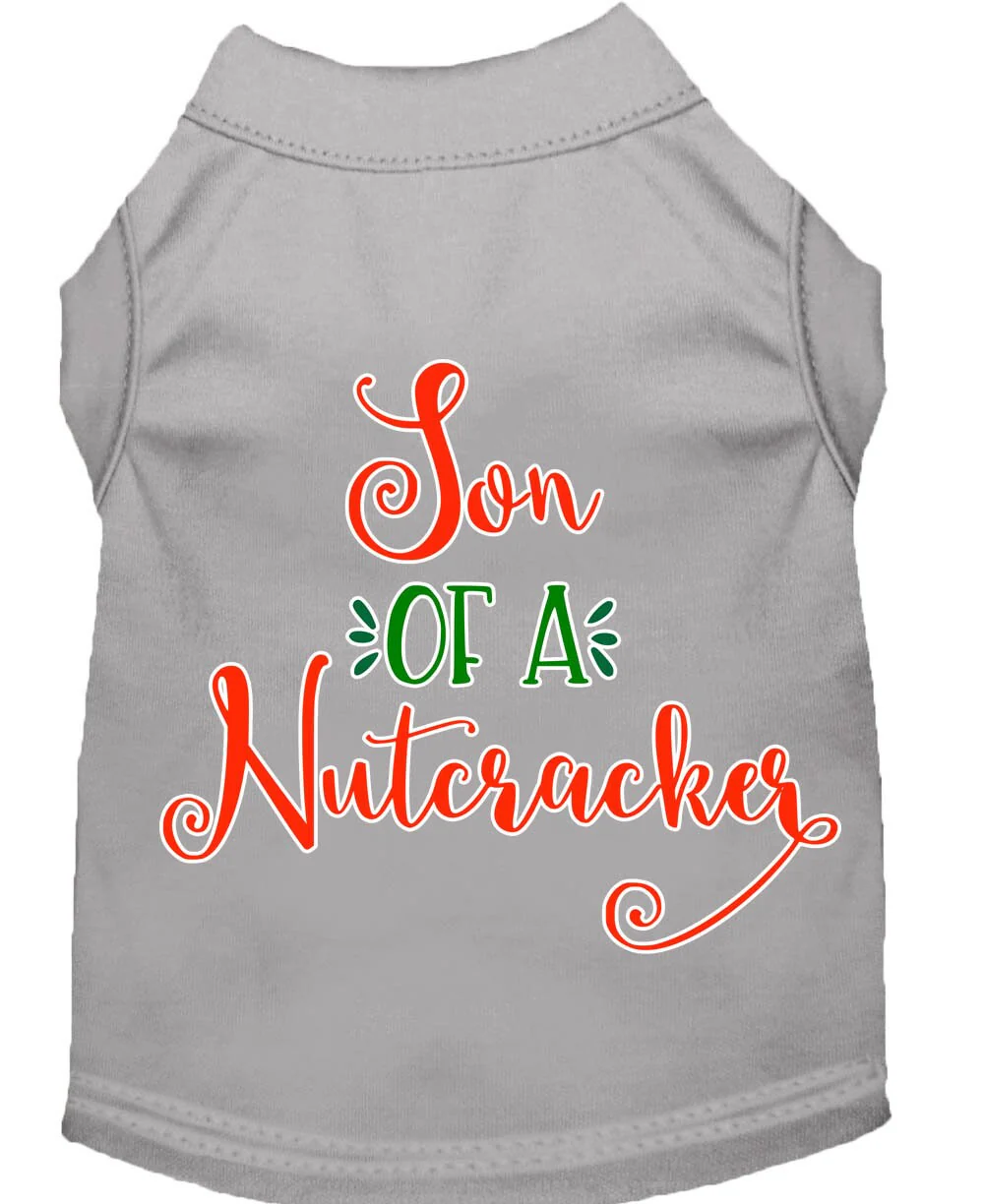 Christmas Pet Dog & Cat Shirt Screen Printed, "Son Of A Nutcracker" - Image 5