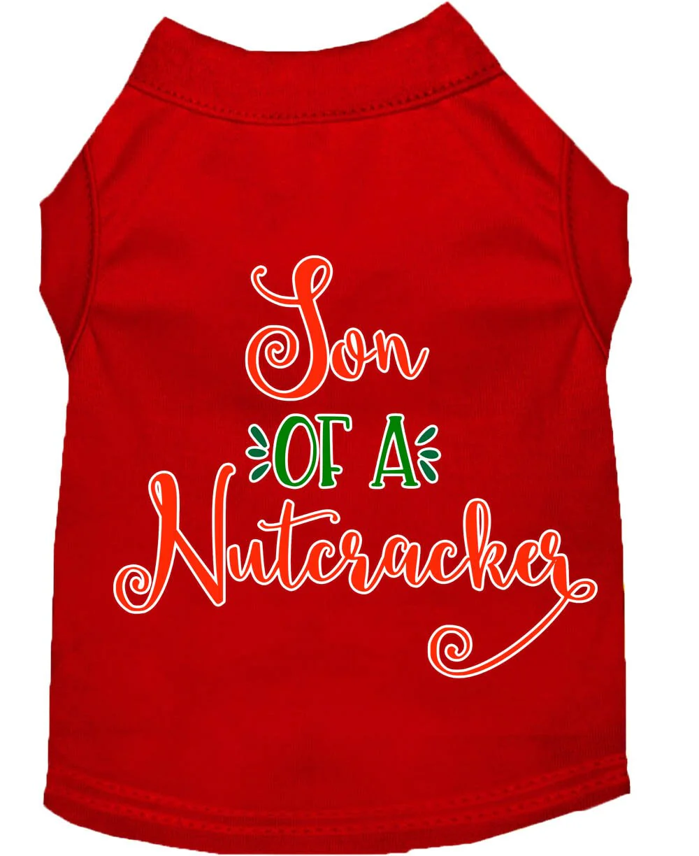 Christmas Pet Dog & Cat Shirt Screen Printed, "Son Of A Nutcracker" - Image 6