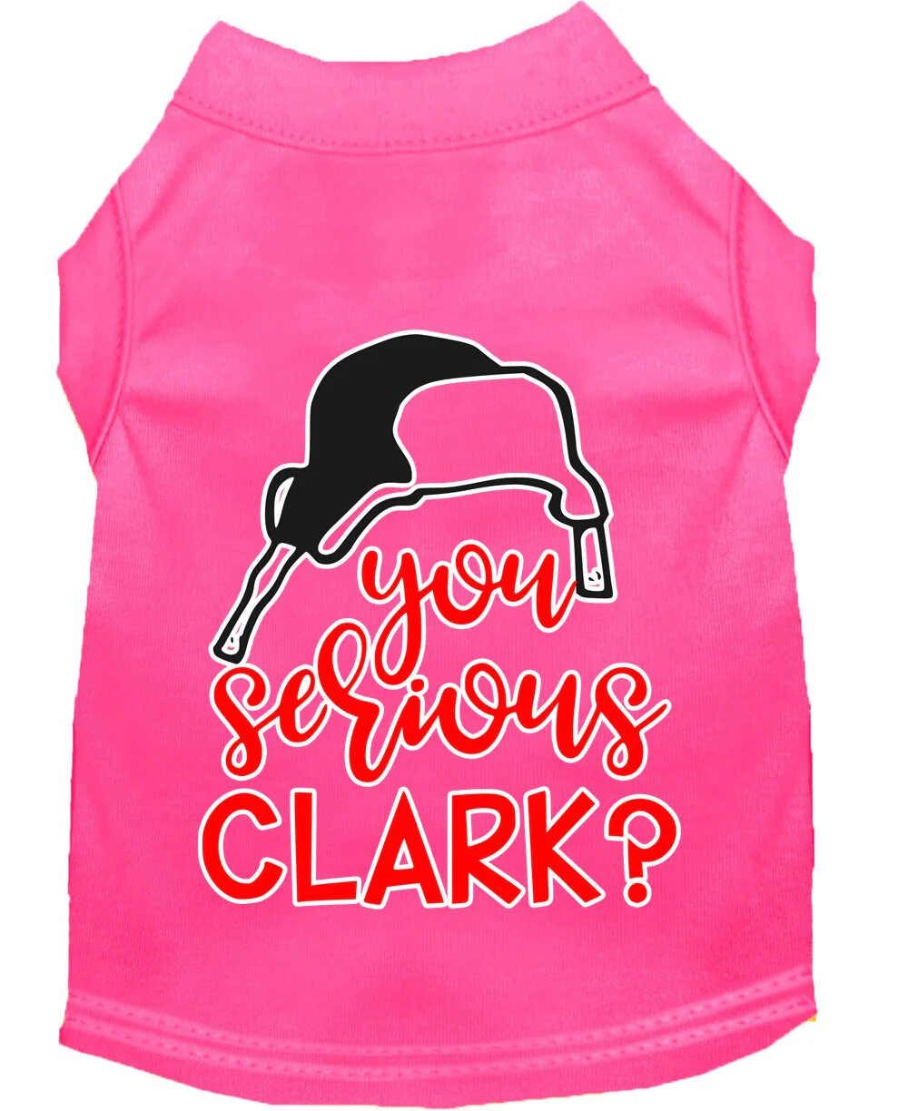 Christmas Pet Dog & Cat Shirt Screen Printed, "You Serious, Clark?" - Image 10