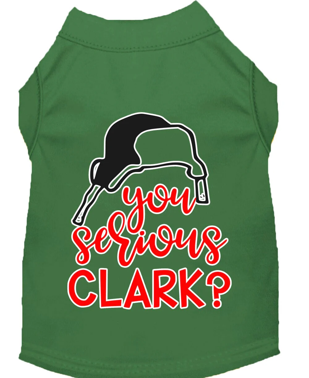 Christmas Pet Dog & Cat Shirt Screen Printed, "You Serious, Clark?" - Image 4